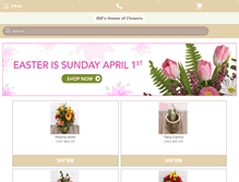 Tablet Screenshot of billshouseofflowers.com